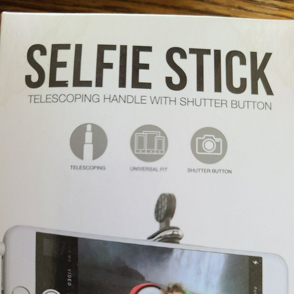 NIB GEMS Universal Telescoping Selfie Handle Stick With Shutter Button GRAY - Picture 6 of 6